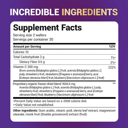 Dr. Berg Chewable Vitamin C Complex – Organic Berry Vitamin C Wafers