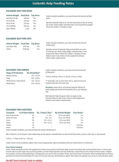 Wolf Creek Ranch Icelandic Kelp Meal - 2.27 kg