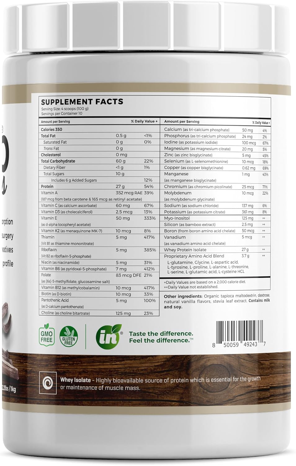 Absorb Plus Isolate Protein – Diet Supplement for Digestive Health & Nutritional Support (2.2 lbs, Simply Vanilla) - görsel 3