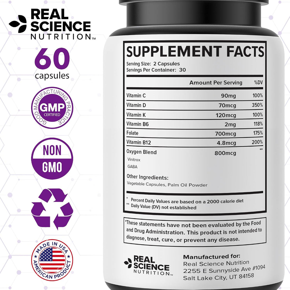 Real Science Oxygenate – Daily Lung & Circulation Support Food Supplement - görsel 7