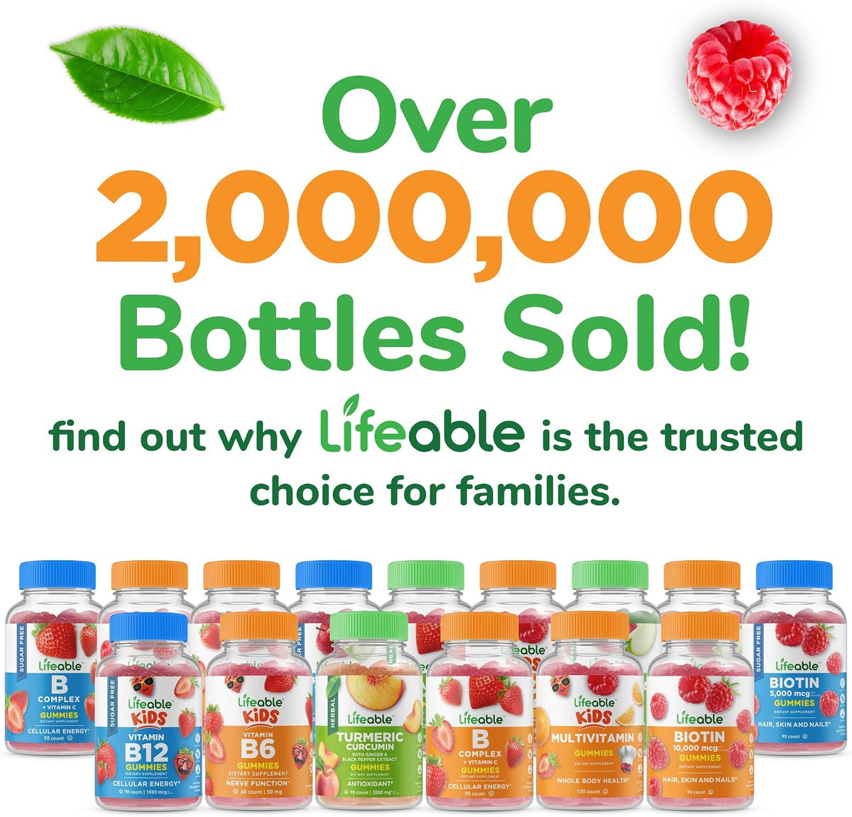 Lifeable Vitamin B Complex Gummies with Vitamin C for Adults – Vegan, 90 Gummies - görsel 7