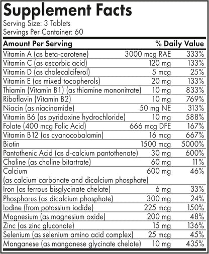 Futurebiotics Hair, Skin & Nails Beauty Multivitamin with Biotin - 180 Tablets