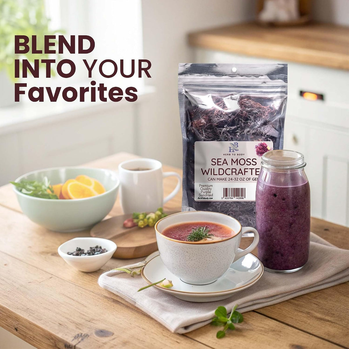 Herb To Body Purple Sea Moss – 113g (4oz), Wildcrafted from Saint Lucia, Raw & Dried - görsel 7
