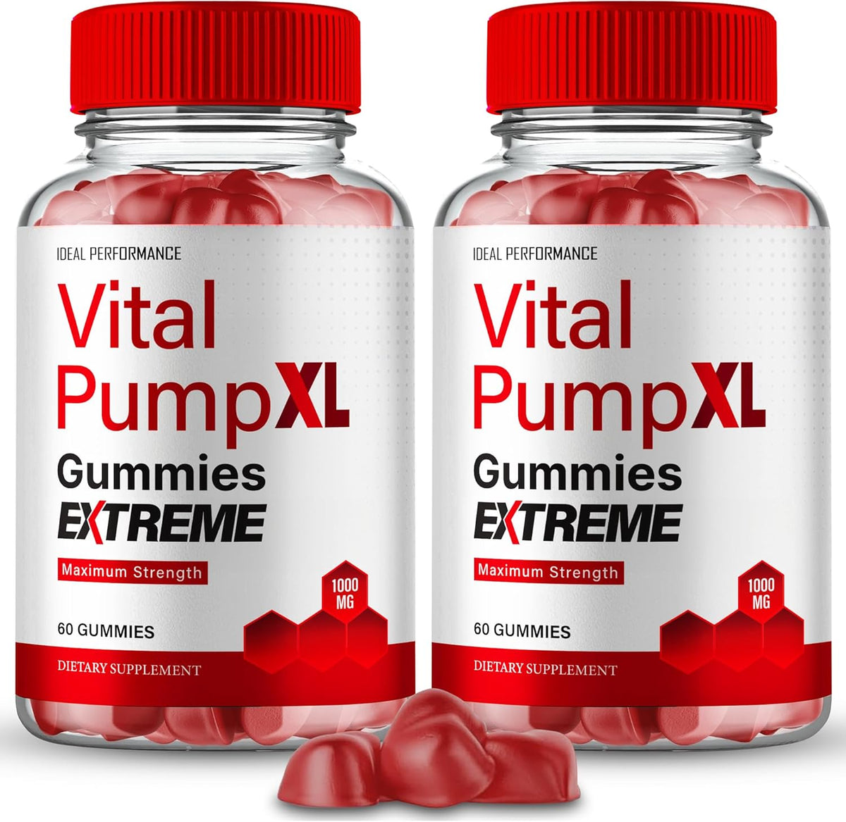 Vital PumpXL Gummies for Men - Maximum Strength Performance, All Natural Support (2 Pack) - görsel 1