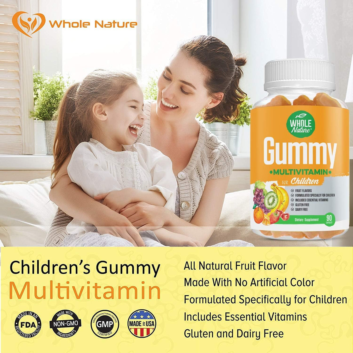 Whole Nature Kids Gummy Multivitamin - Complete Daily Essentials - 90 Gummies - görsel 4