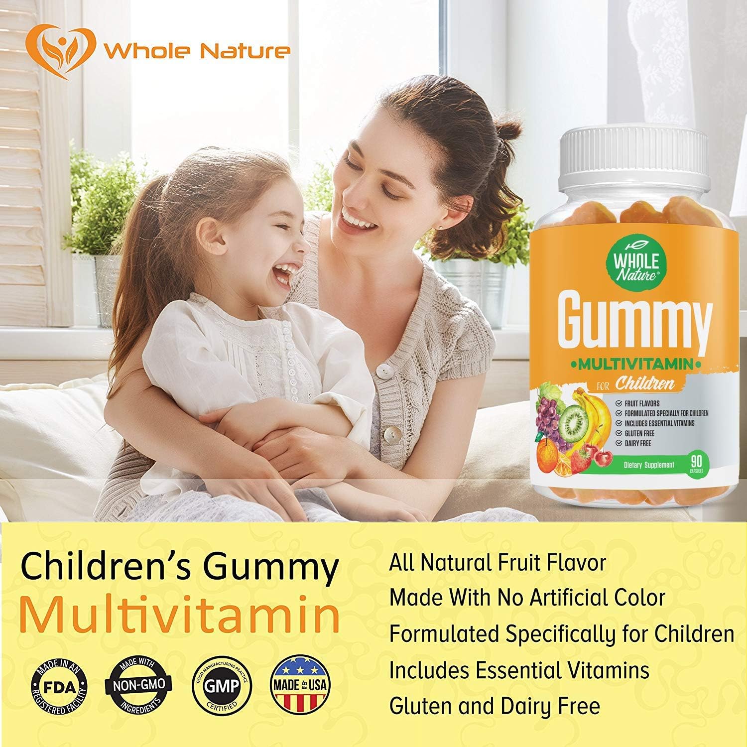 Whole Nature Kids Gummy Multivitamin - Complete Daily Essentials - 90 Gummies - görsel 4
