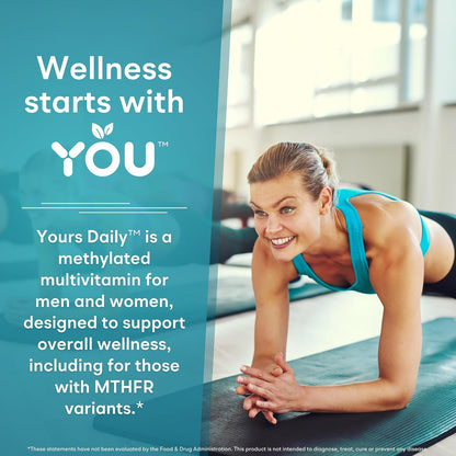 You Vites Methylated Multivitamin for Men and Women - Methyl Multi Iron-Free - 60 Capsules