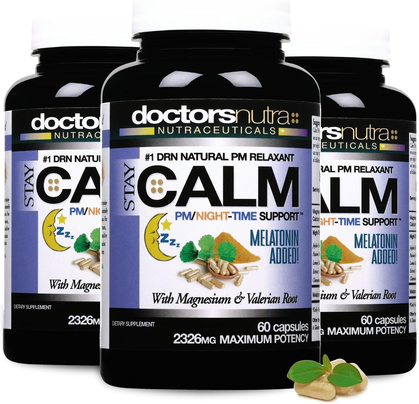 All Natural Night-Time Relief, B-Calm-PM Support with Ashwagandha, Melatonin and More – Supporting a Peaceful Night's Rest – 30 Servings - görsel 4