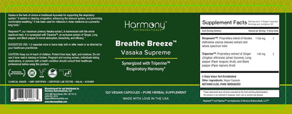 Vasaka Synergised with Triperine Ayurvedic Herbal Respiratory Care - 120 Capsules