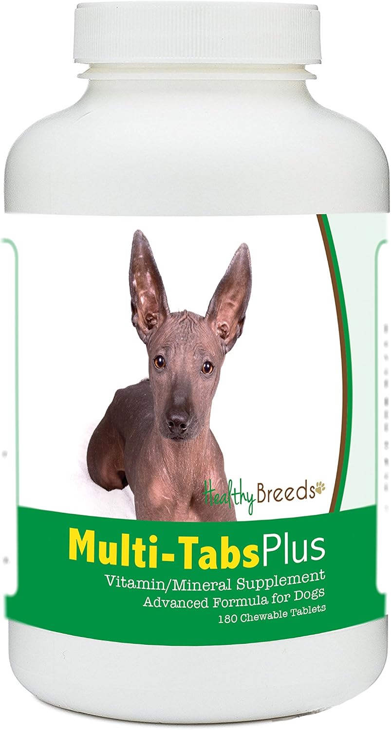 Healthy Breeds Xoloitzcuintli Multi-Tabs Plus Chewable Tablets - 180 Count - görsel 1