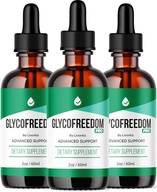 (3 Pack) GlycoFreedom Drops - Advanced Formula Liquid Supplement, 60 ml (2 fl oz) Each, 3-Month Supply