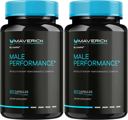 Maverick Capsules – Official Maverick Supplement for Men, Advanced Formula for Stamina, Vitality & Wellness, All Natural, 120 Capsules (2 Pack)