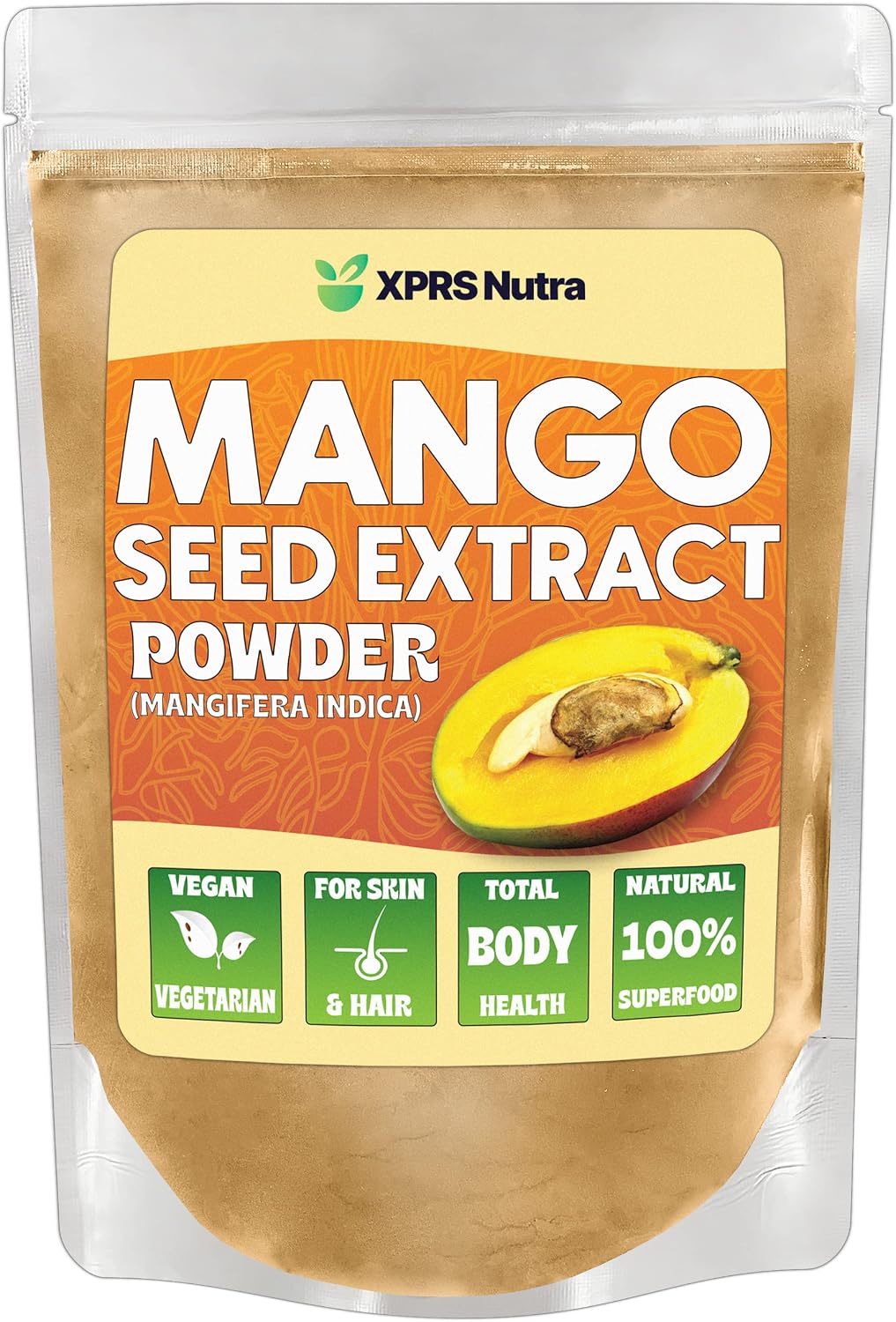 XPRS Nutra Mango Seed Extract Powder - Premium Mango Seeds (Mangifera Indica) - Non-GMO Wild Extract, Vegan Friendly (113 g) - görsel 10