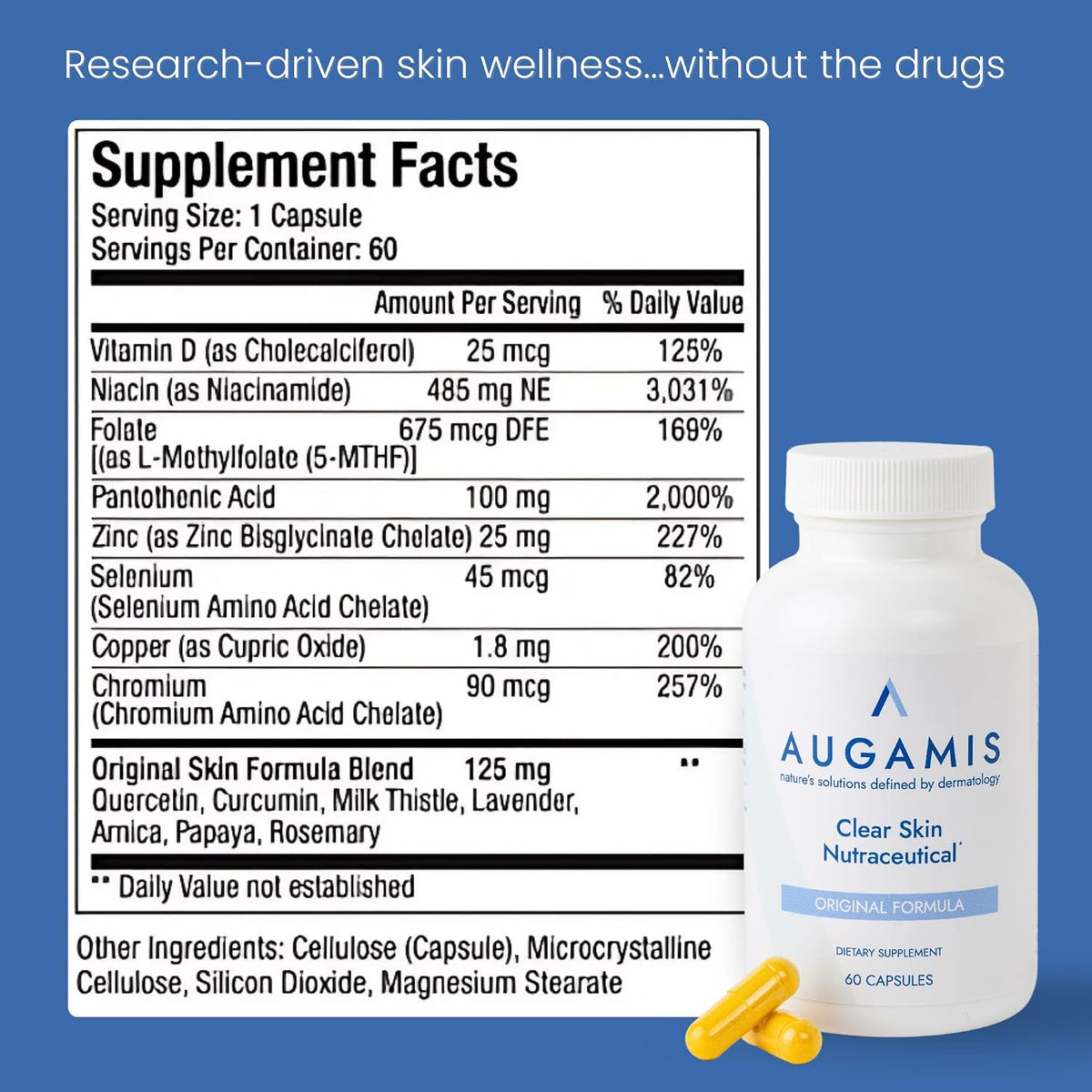Augamis Hormonal Acne Support for Women – DIM-Free Clear Skin Supplement - görsel 9