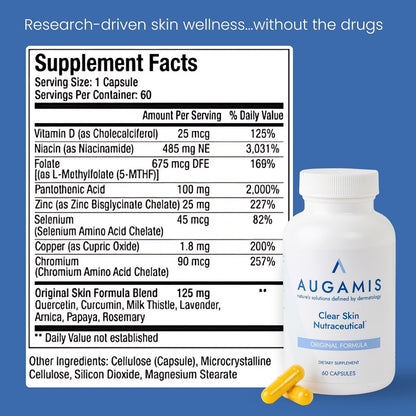Augamis Hormonal Acne Support for Women – DIM-Free Clear Skin Supplement