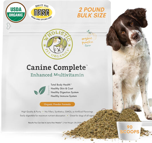 Canine Complete - Dog Multivitamin Powder - 900 g - Daily Dog Vitamins and Supplements for Homemade Food - Immune System, Skin, Coat & Overall Health - All Breeds - 90 Scoops