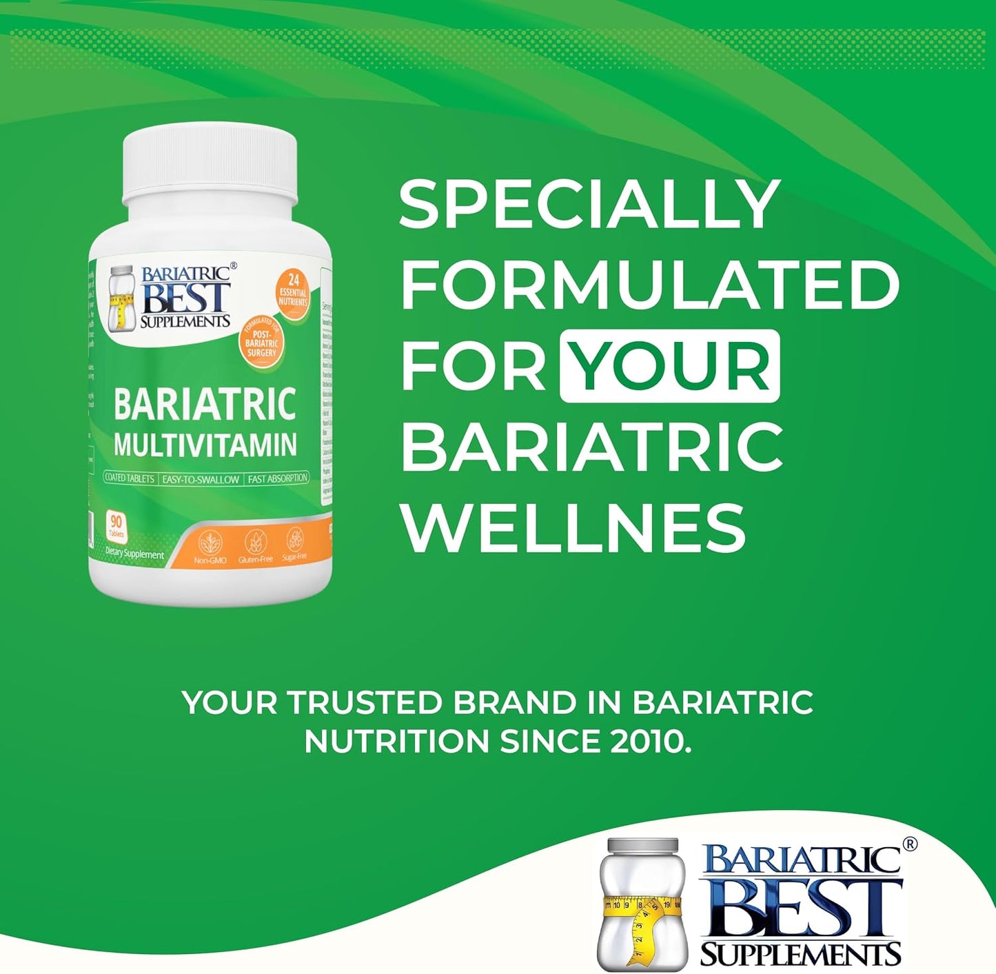 Bariatric Multivitamin with Iron for Post-Gastric Bypass and Sleeve Surgery – 90 Tablets with 24 Essential Nutrients, Formulated by Bariatric Surgeons - görsel 6