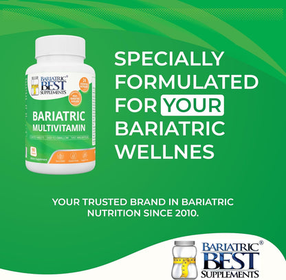 Bariatric Multivitamin with Iron for Post-Gastric Bypass and Sleeve Surgery – 90 Tablets with 24 Essential Nutrients, Formulated by Bariatric Surgeons