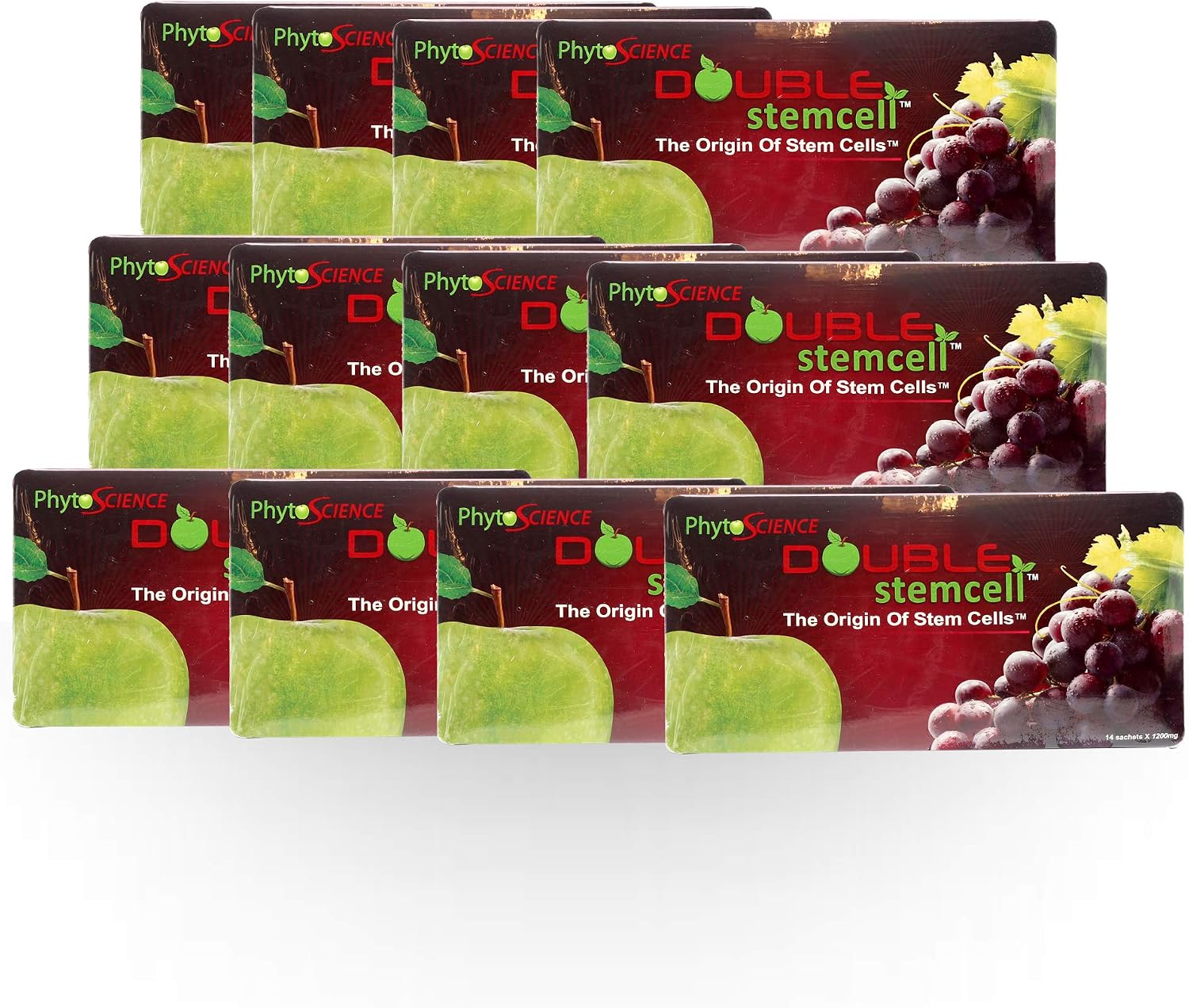 PhytoScience PhytoCellTec Apple & Grape Double Stem Cell Supplement - Swiss Quality Formula (12 Pack) - görsel 1