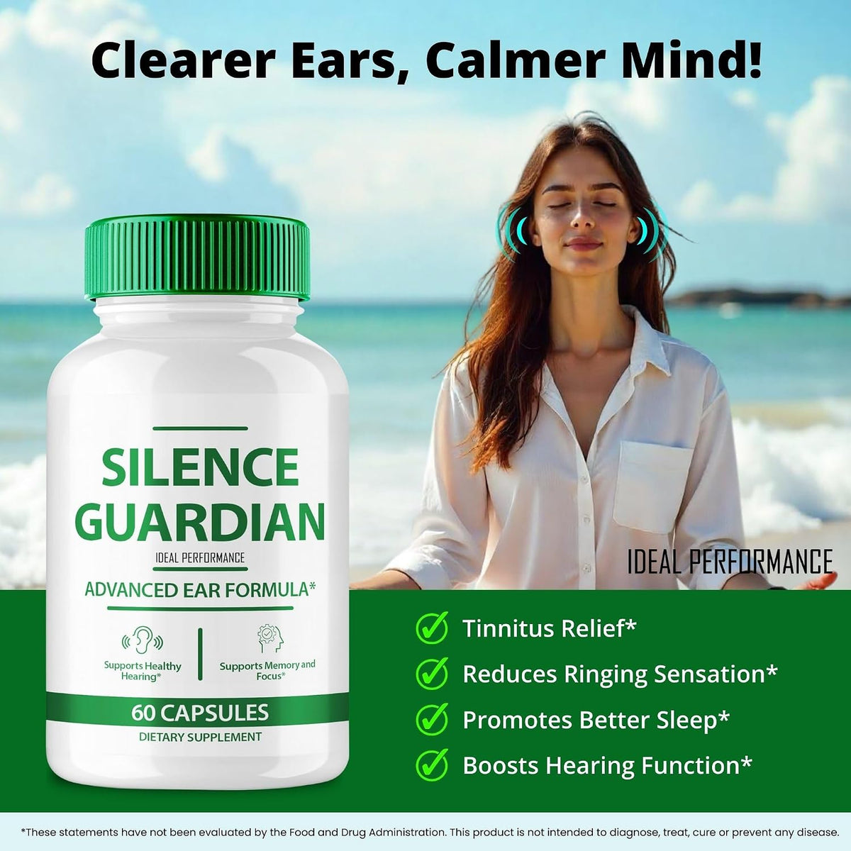 Silence Guardian Tinnitus Relief Capsules (2 Pack) - görsel 4