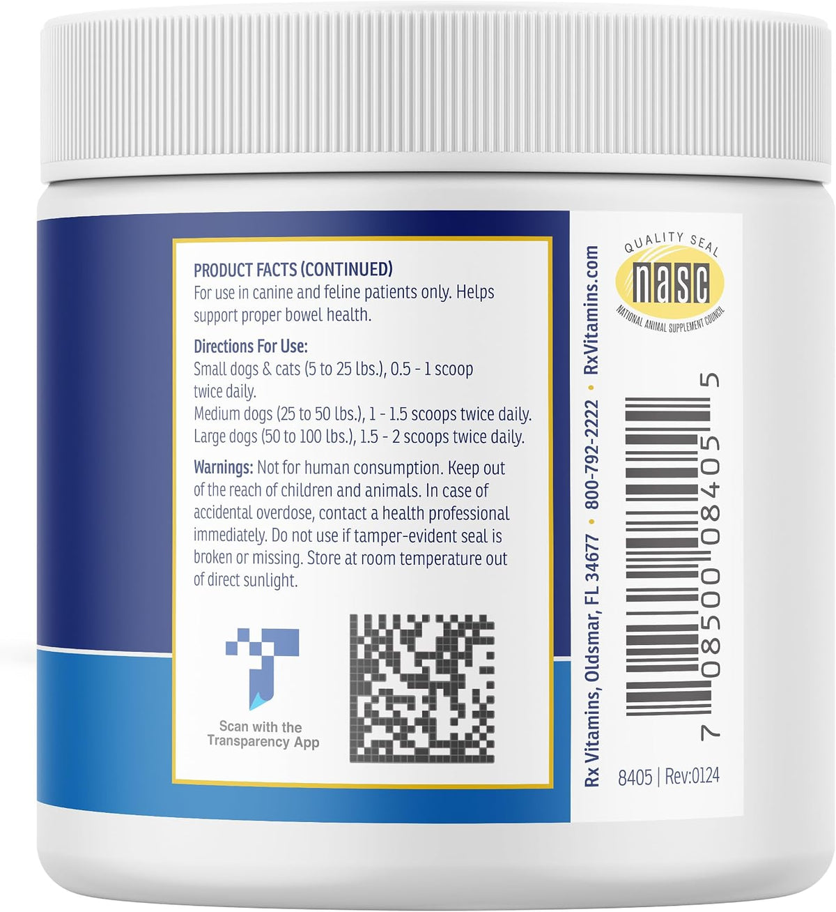 Rx Vitamins NutriGest - Dog Probiotics for Digestive Health & Cat Probiotic Powder - 132 g - görsel 8