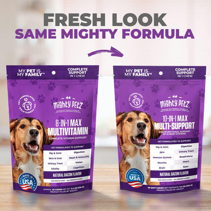 MAX Dog Multivitamin - Senior & Adult Dog Vitamins 10 in 1 Complete Support