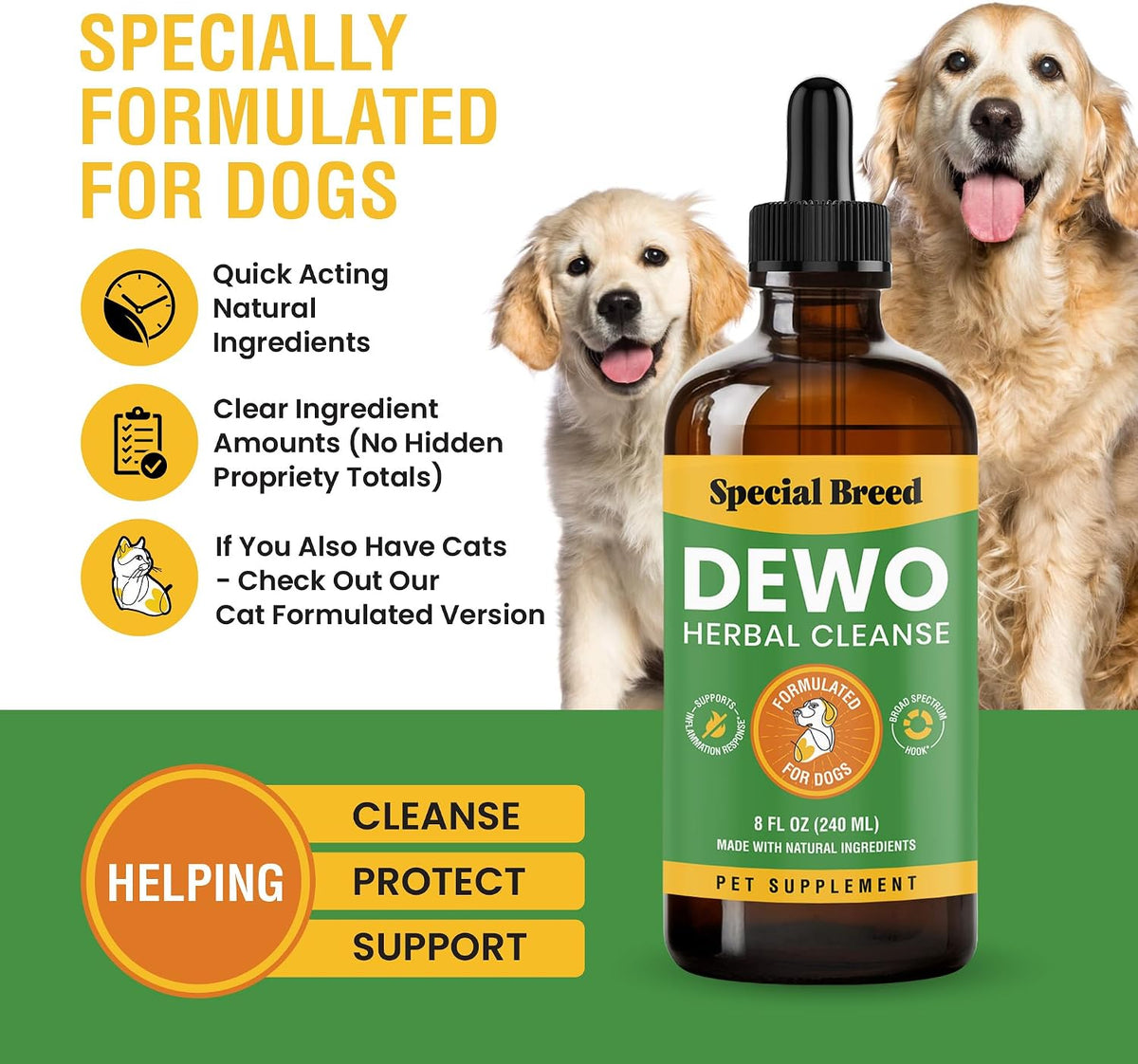 Natural Intestinal Defence for Dogs – Herbal Cleanse with Wormwood & Black Walnut, Digestive Support, 240 ml - görsel 2