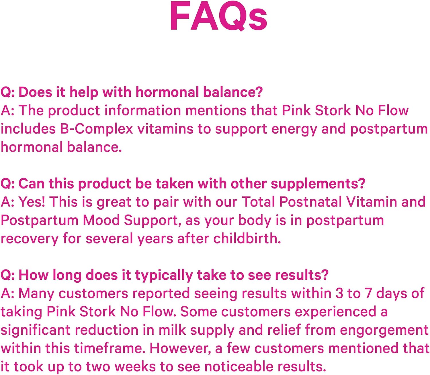 Pink Stork No Flow – Dry Up Breast Milk Supply Capsules, 60 Count - görsel 8