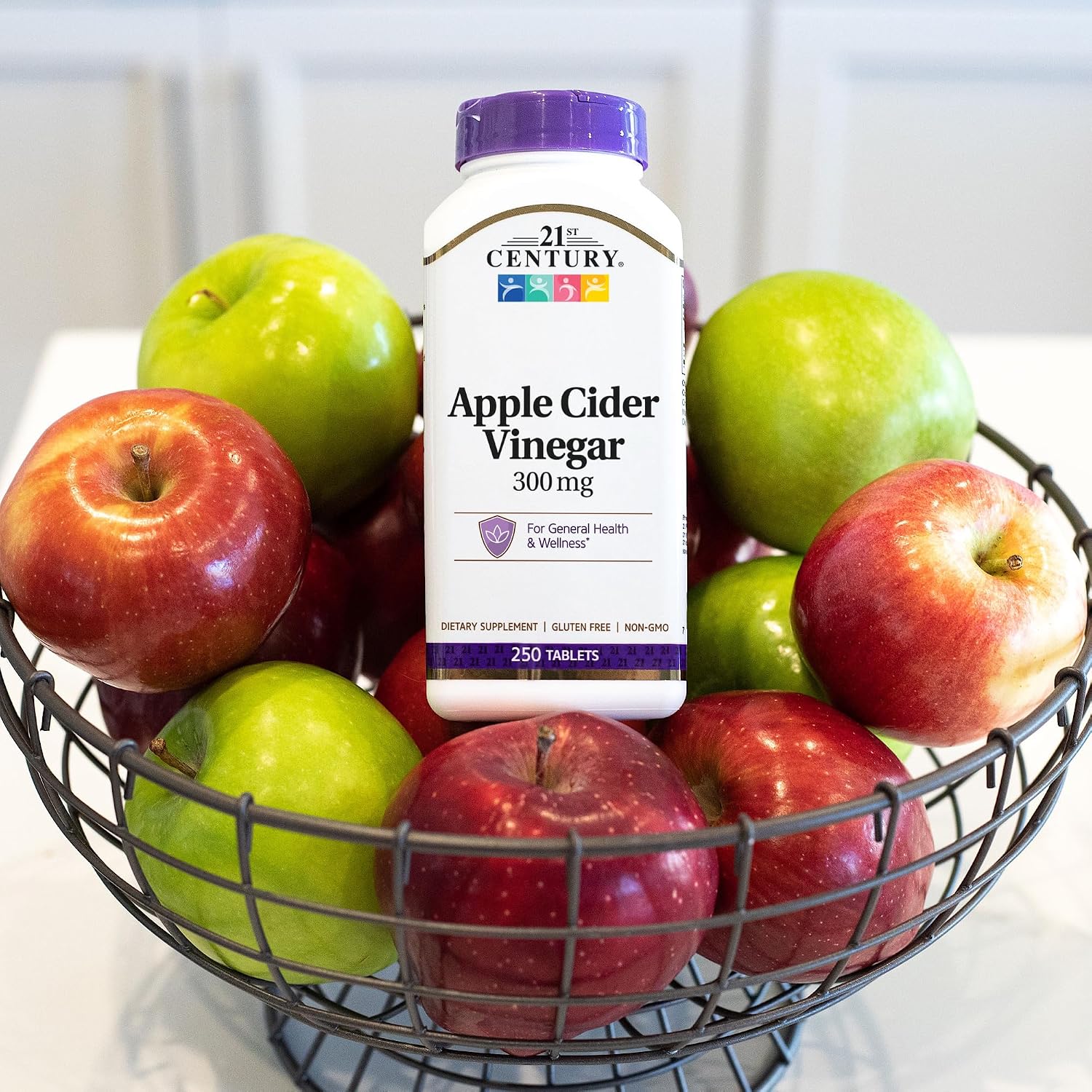 21st Century Apple Cider Vinegar 300mg Tablets, 250 Count - görsel 4