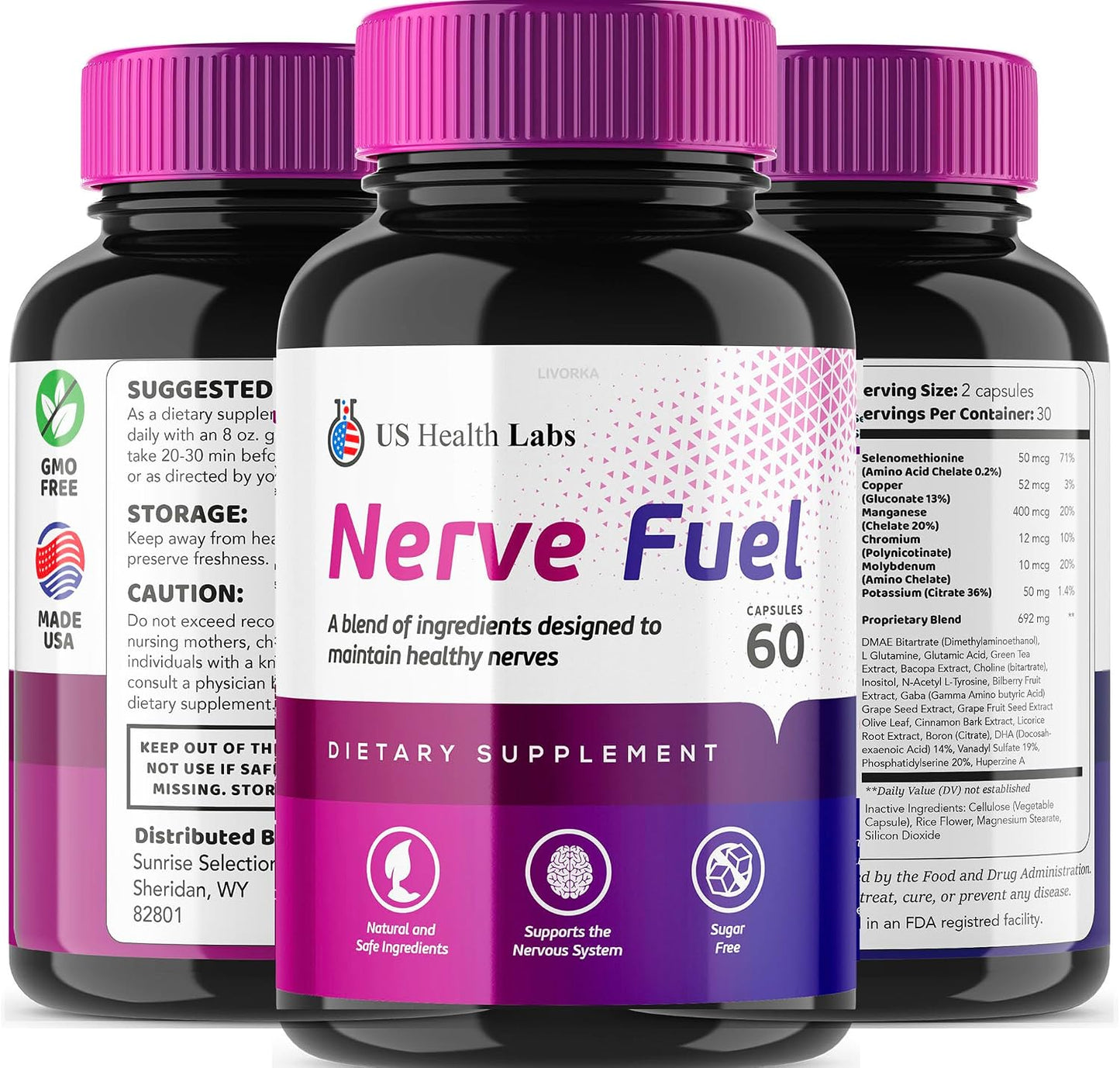 Nerve Fuel Capsules (3-Pack, 180 Capsules) - görsel 8