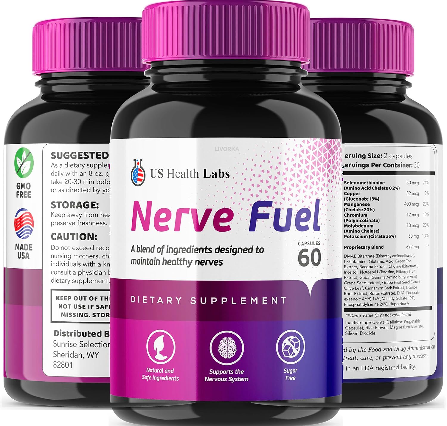 Nerve Fuel Capsules (3-Pack, 180 Capsules) - görsel 8