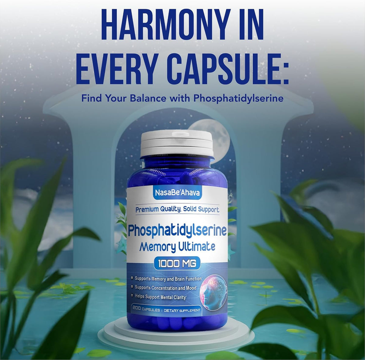 Memory and Focus Supplement with Phosphatidylserine and Ginkgo Biloba - görsel 7