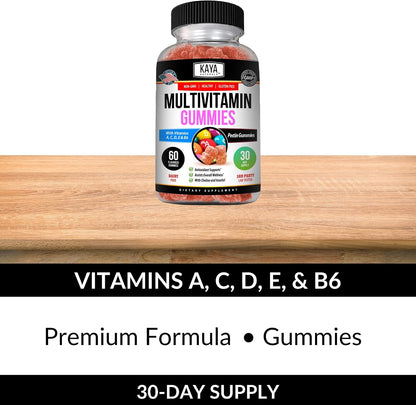 Kaya Naturals Adult Multivitamin Gummy, 60 Gummies