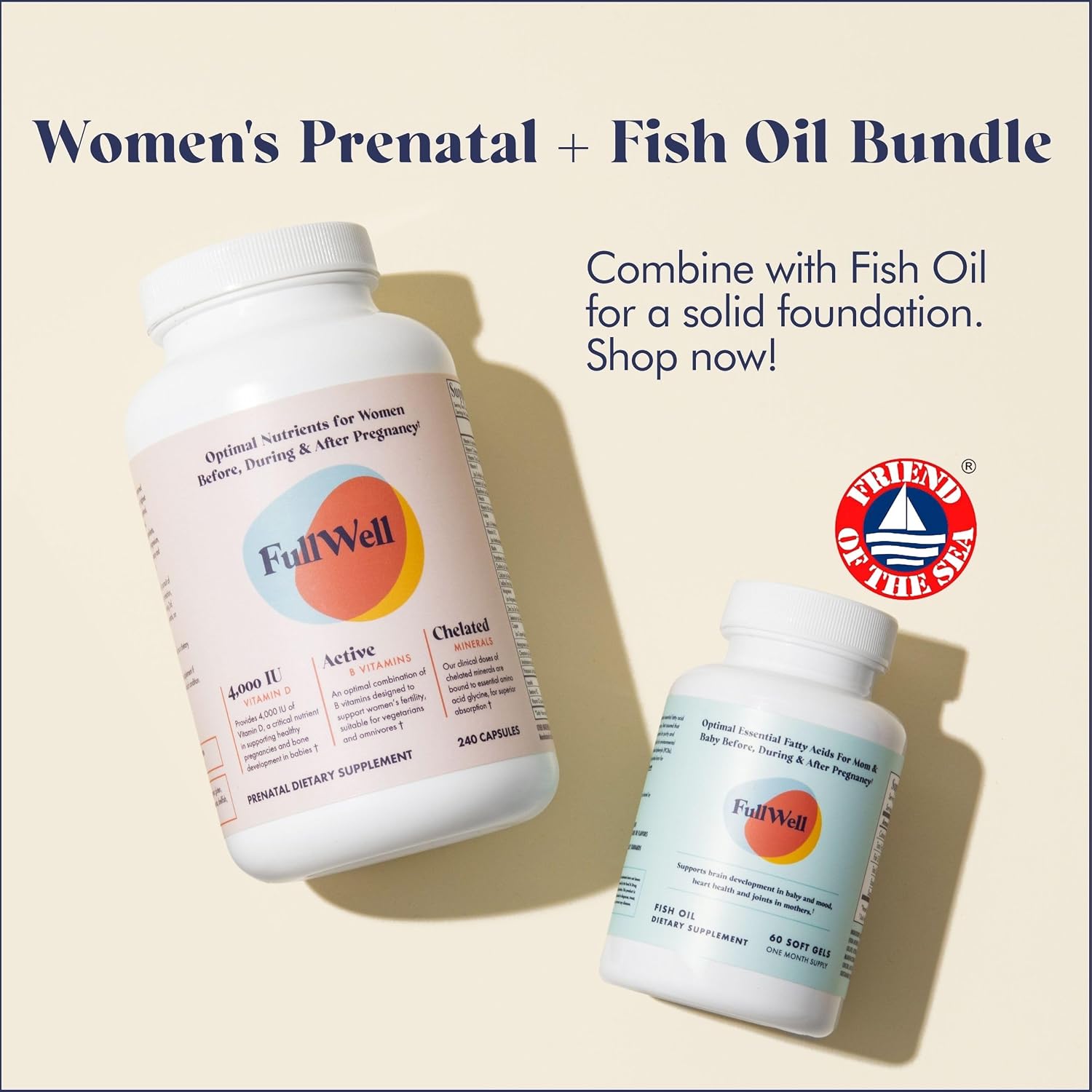 FullWell Women's Prenatal Multivitamin - 240 Capsules (60 Servings, Pack of 2) - görsel 9