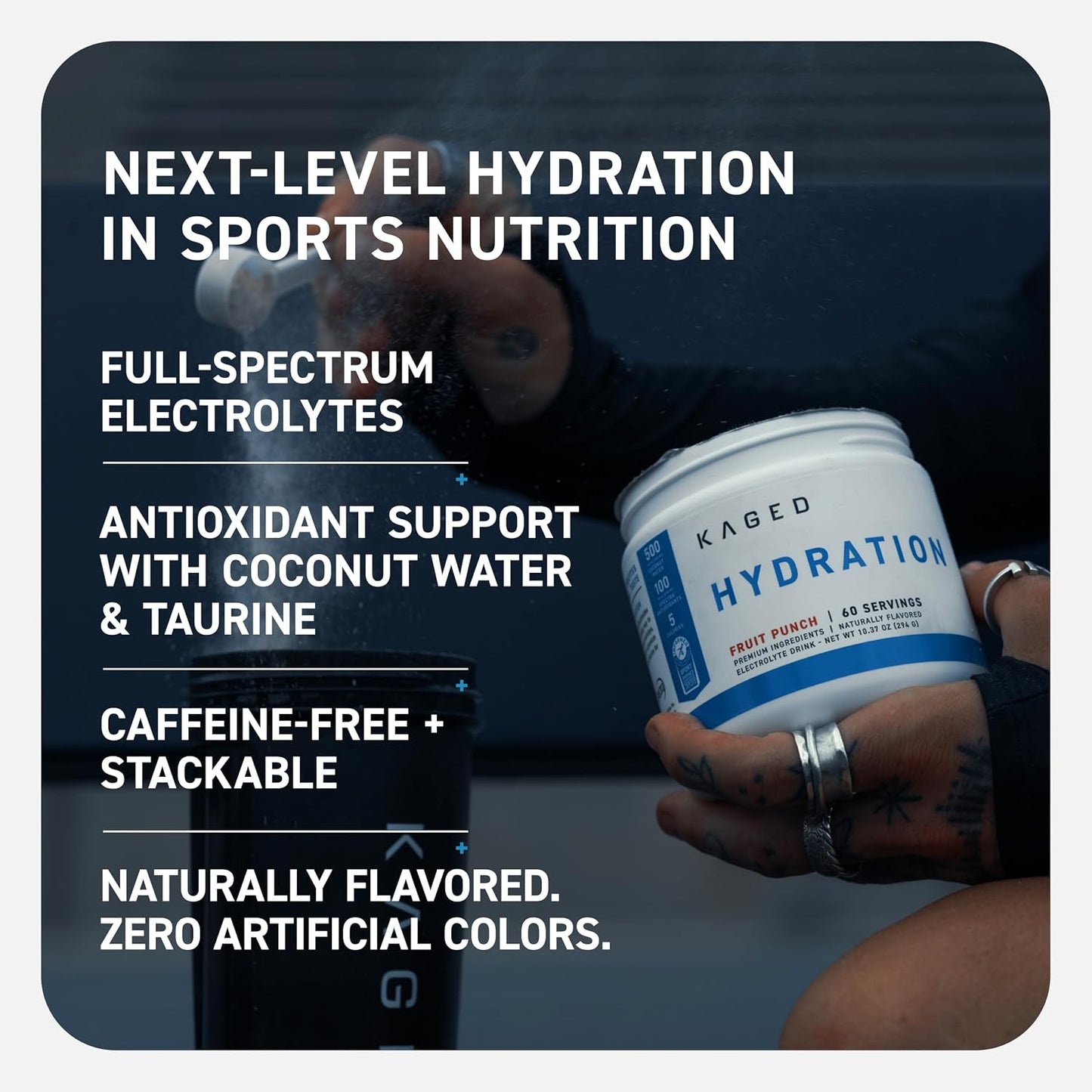 Kaged Hydra-Charge Electrolyte Hydration Powder – Apple and Limeade, 60 Servings - görsel 5