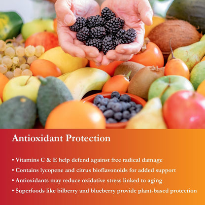 Buried Treasure Active 55 Plus Liquid Multivitamin for Seniors - Vegan, Sugar-Free, Superfood Blend