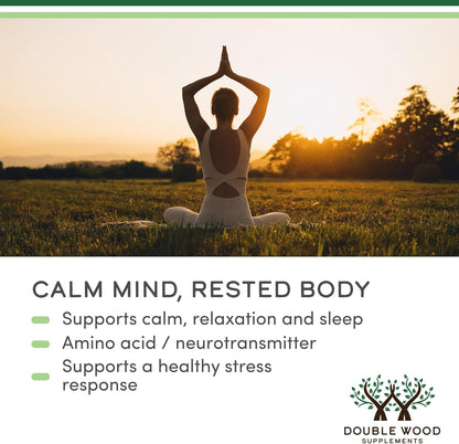 GABA Supplement (300 Capsules, 1,000mg per Serving) – Supports Relaxation and Sleep | Vegan, Gluten-free, Non-GMO | Double Wood