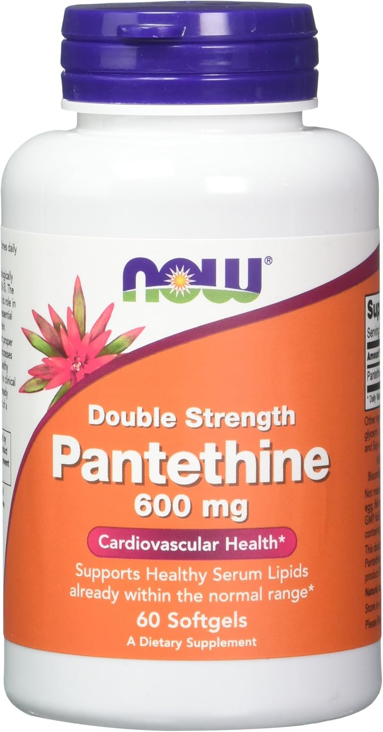 NOW Foods Pantethine, 600 mg 60 Softgels (Pack of 2) - görsel 1