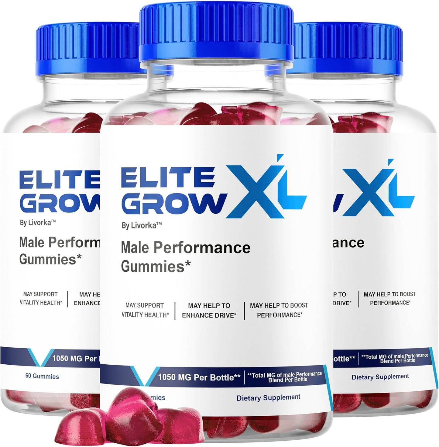 Elite Grow XL Gummies (3-Pack) – Men's Daily Multivitamin Gummy Supplement - görsel 1