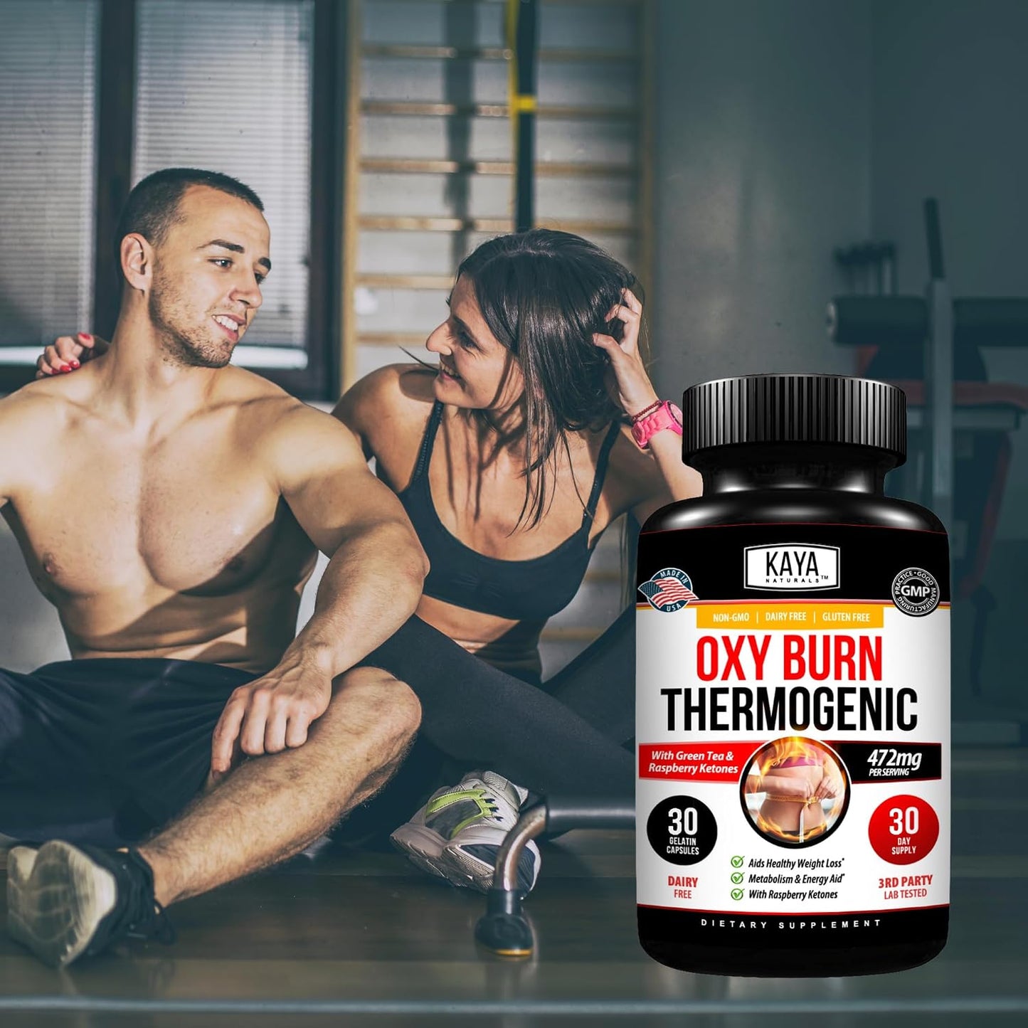 Kaya Naturals Oxy Burn – Thermogenic Herbal Formula for Active Living – Non-GMO & Gluten-free – 30 Capsules - görsel 8