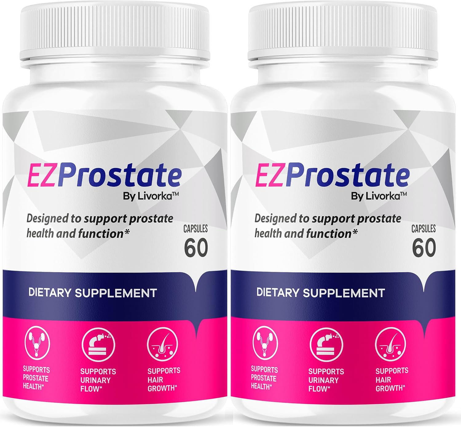EZ Prostate Supplement - Advanced Formula for Men (Pack of 2, 120 Capsules) - görsel 1