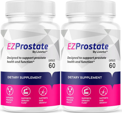 EZ Prostate Supplement - Advanced Formula for Men (Pack of 2, 120 Capsules)