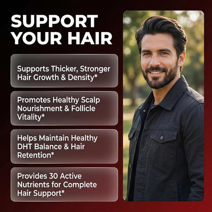 Foli Guard Hair Growth Supplement for Men with Biotin, Collagen and Saw Palmetto