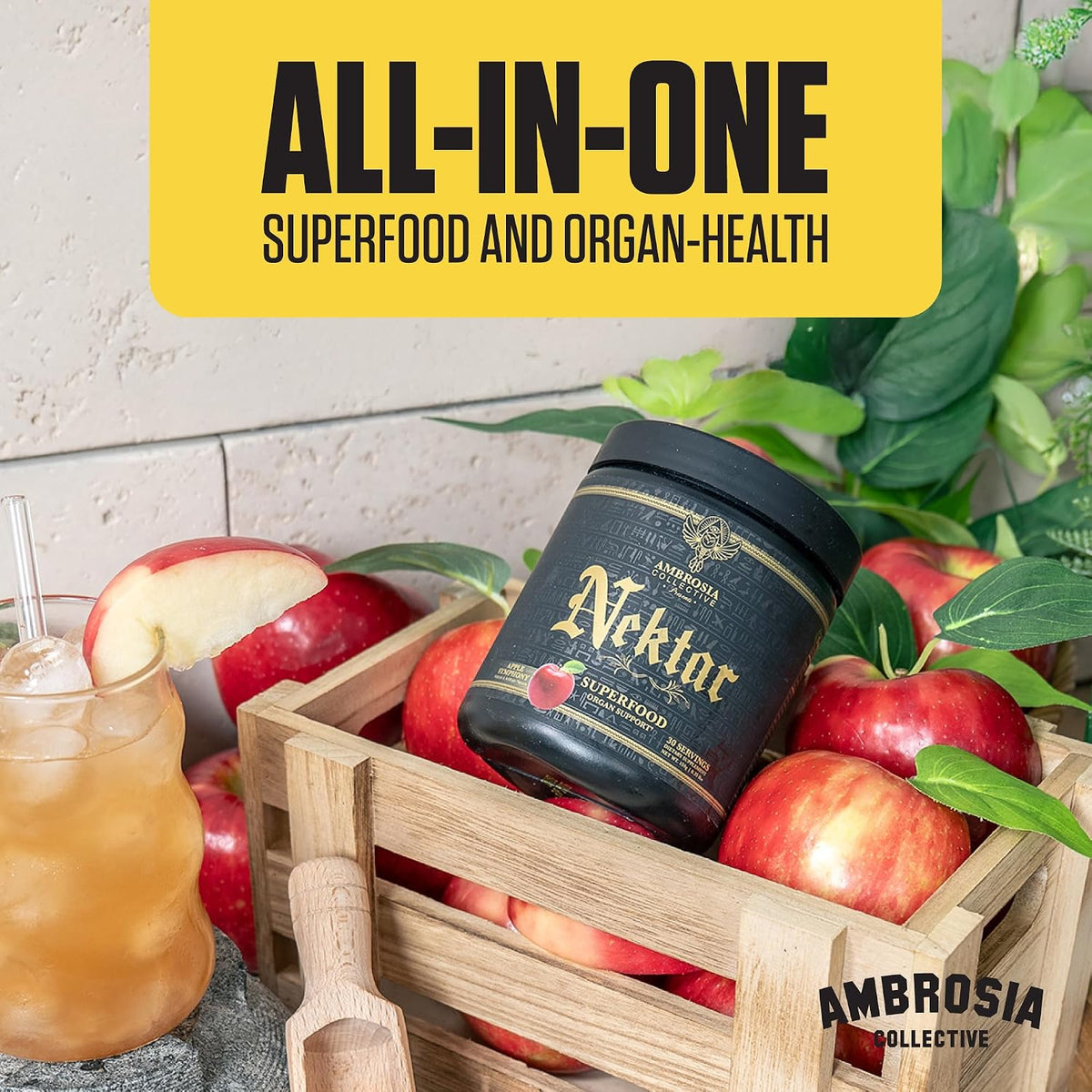 Ambrosia Superfood Organ & Cycle Support Powder – Apple Symphony, 30 Servings - görsel 8