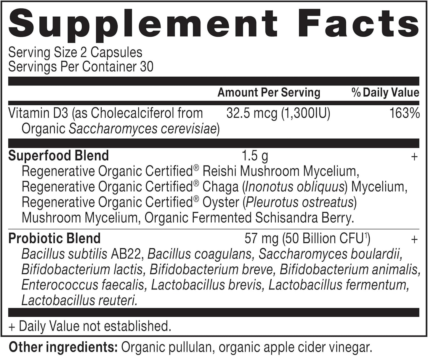 Ancient Nutrition Regenerative Organic Certified Probiotics for Women, 50 Billion CFUs, 60 Capsules - görsel 2