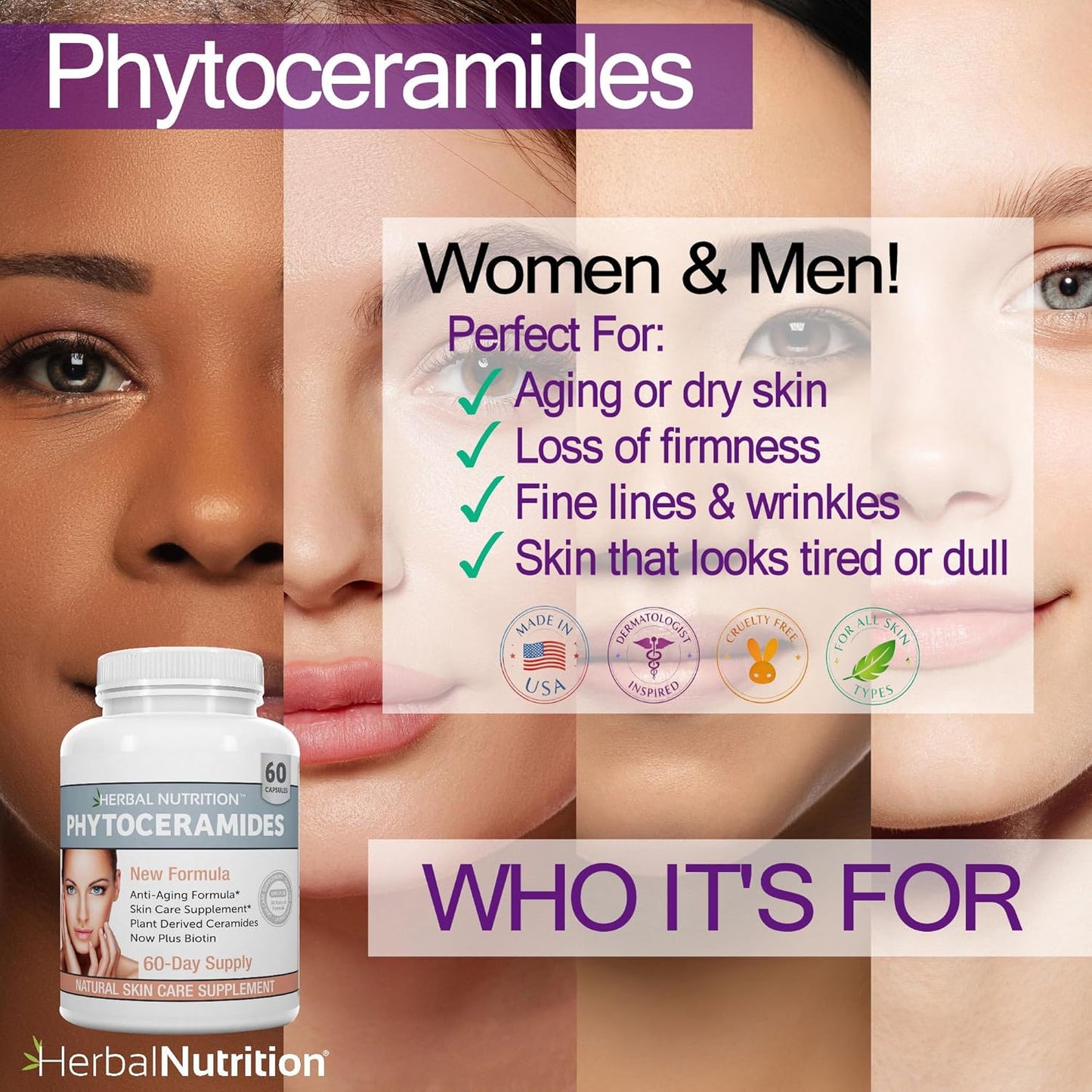 Phytoceramides Skin Hydration Support Supplement, 120 Capsules - görsel 5