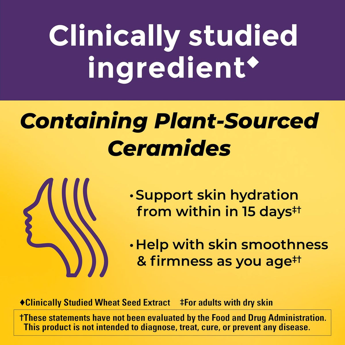 Nature Made Skin Hydration Gummies with Plant-Sourced Ceramides, Biotin & Vitamin C, 50 Gummies - görsel 2