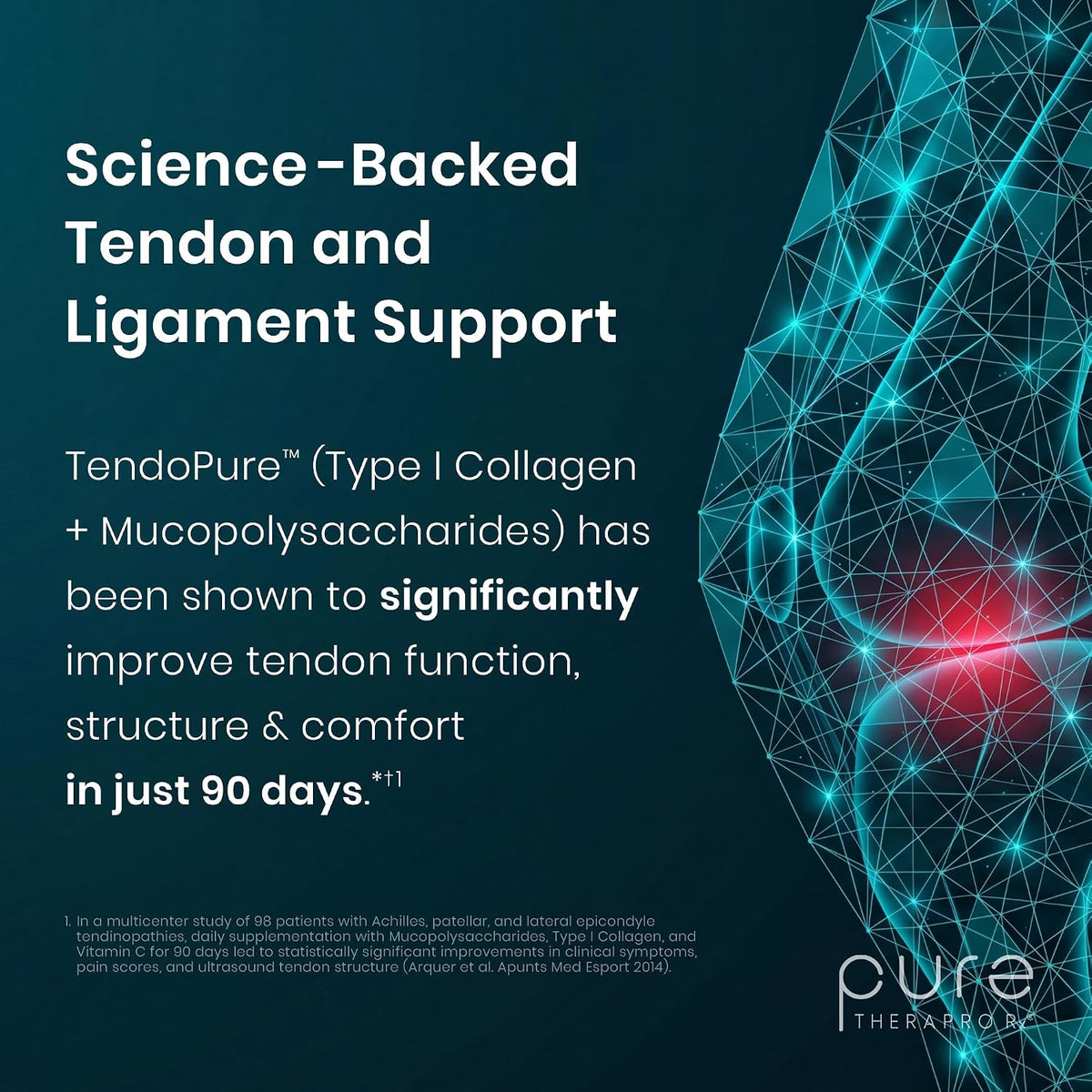 Pure Therapro Rx Acute Injury | Tendon & Ligament Support | Once Daily Clinical Dose | Hydrolysed Type I Collagen & Liposomal Vitamin C | Pharmaceutical Grade (90 Capsules) - görsel 6