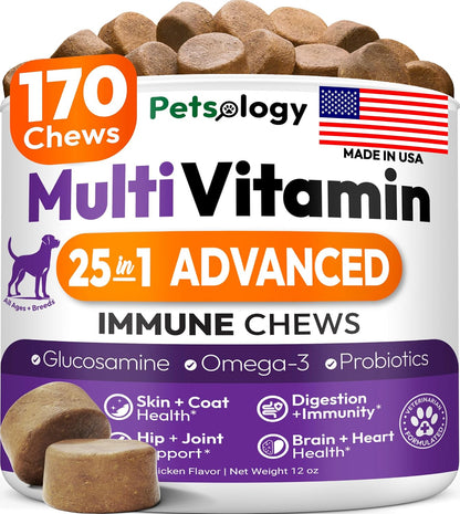 Petsology Dog Multivitamin Chewable - 170 Chews
