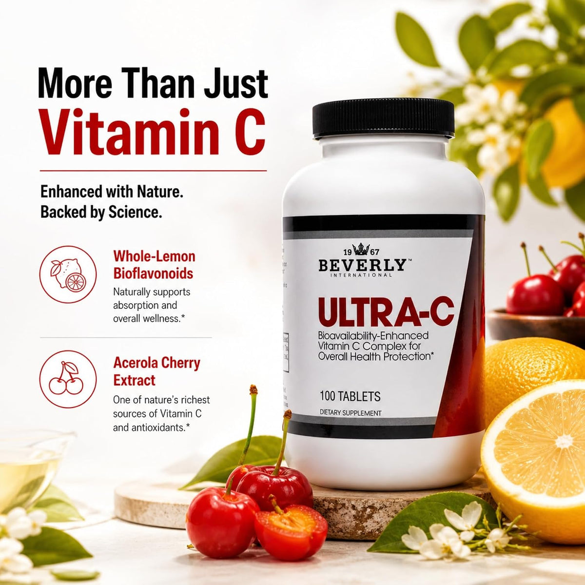 Beverly International Ultra-C, 100 Sustained-Release Vitamin C Tablets - görsel 7
